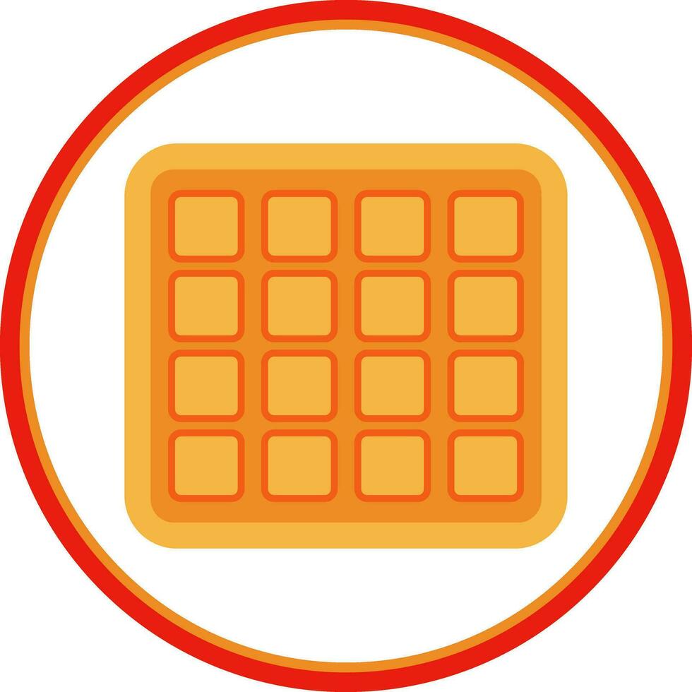 Waffle Vector Icon Design