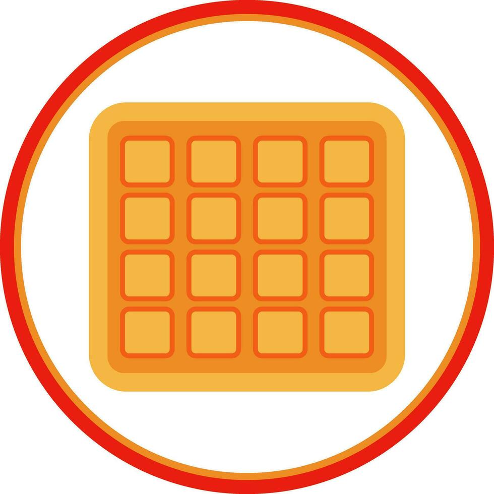 Waffle Vector Icon Design