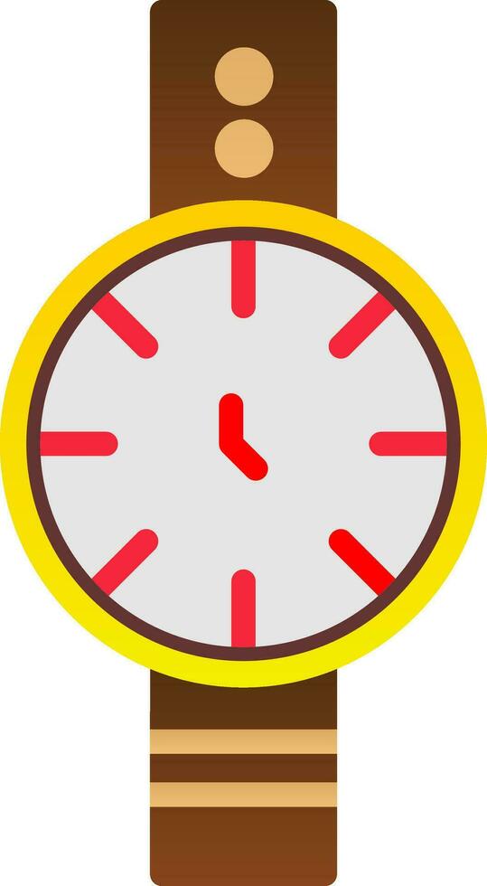 diseño de icono de vector de reloj de pulsera