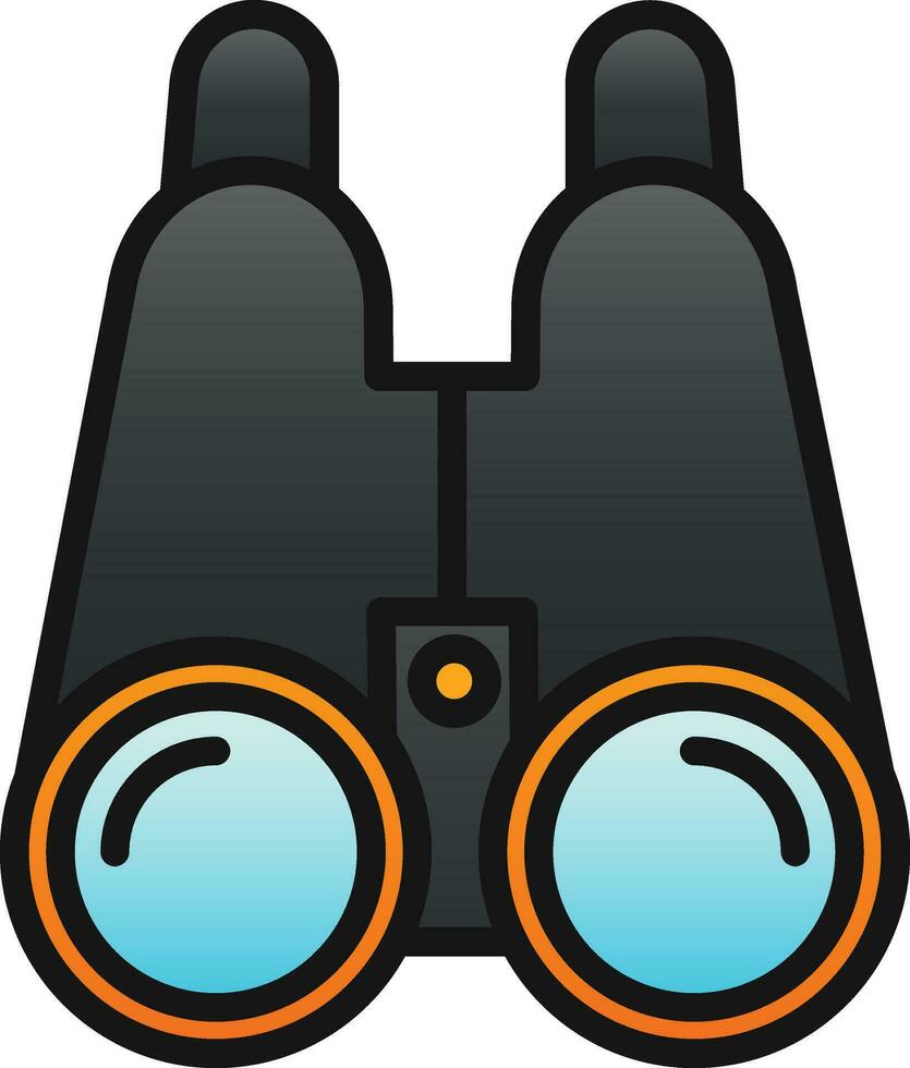 Binoculars Vector Icon Design