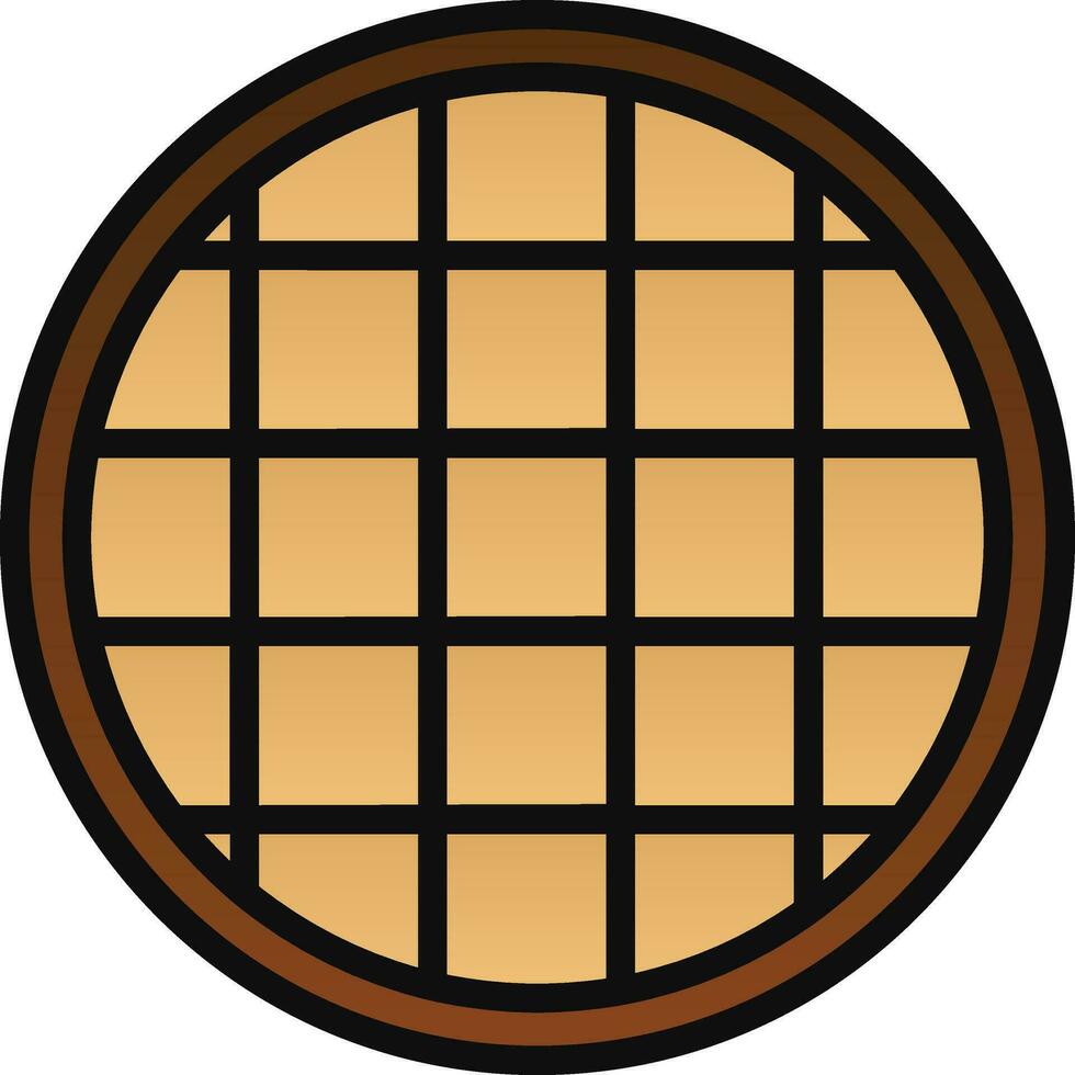 Waffle Vector Icon Design