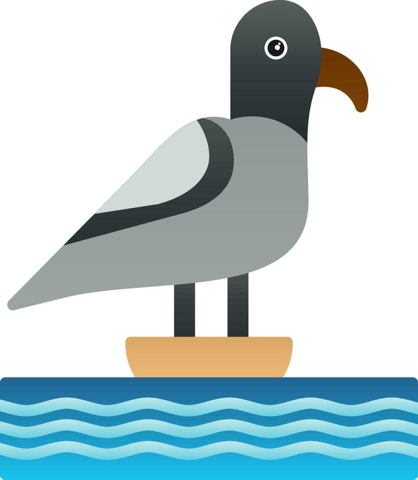 diseño de icono de vector de gaviota