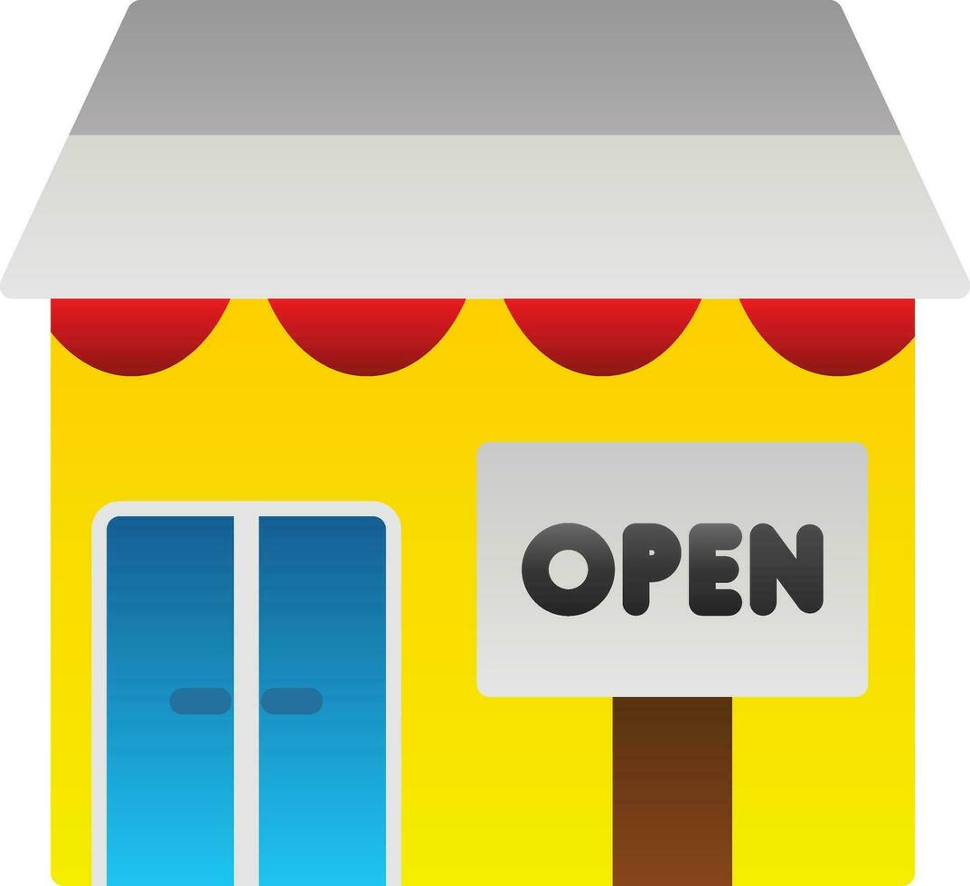 Opening shop Vector Icon Design