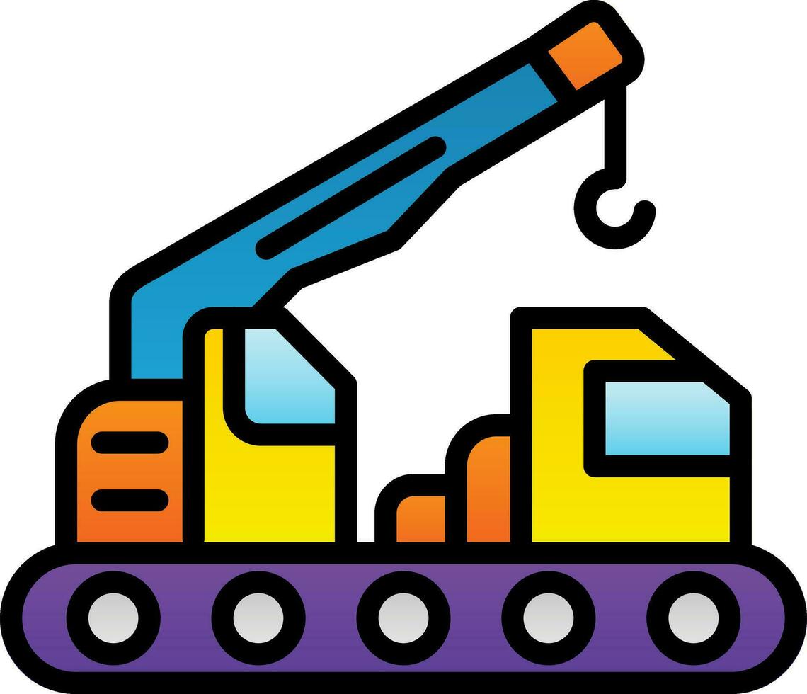 Crane Vector Icon Design