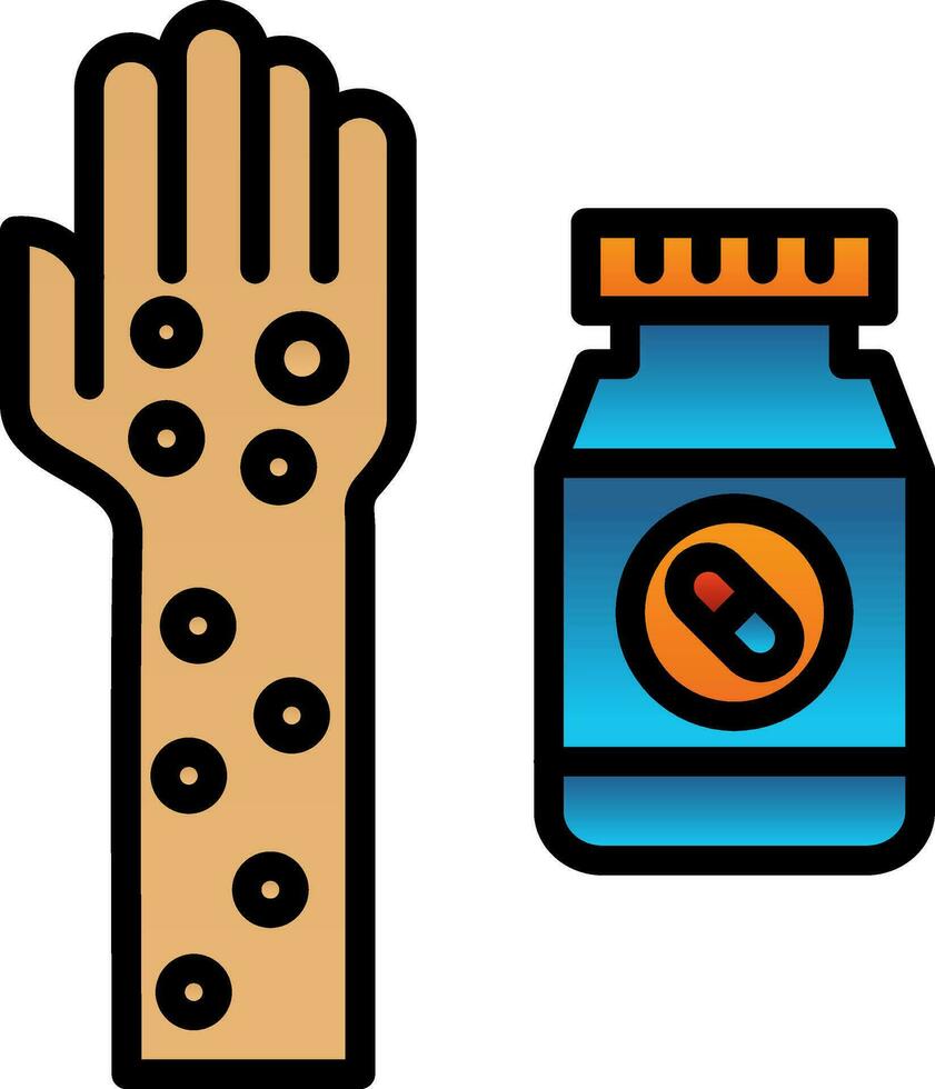 Drug allergy Vector Icon Design