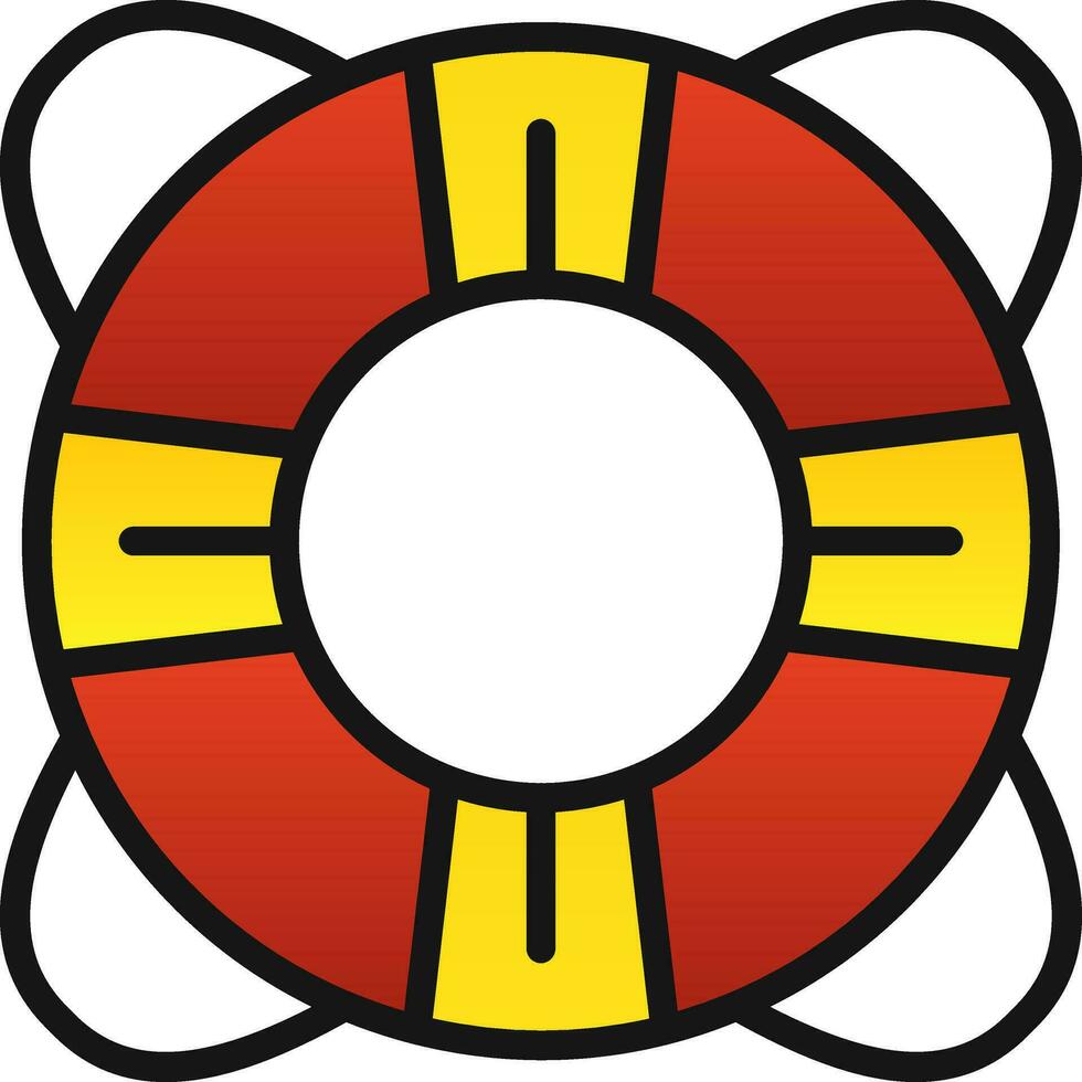 Lifebuoy Vector Icon Design