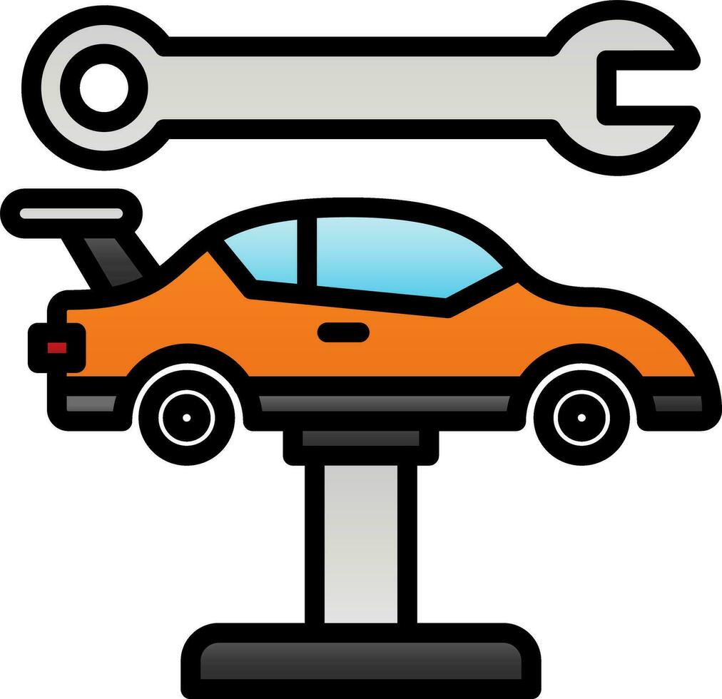 Car repair Vector Icon Design