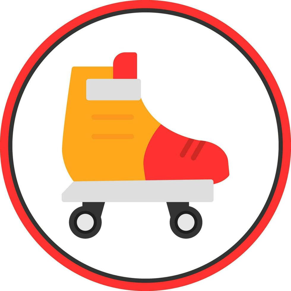 Roller skate Vector Icon Design