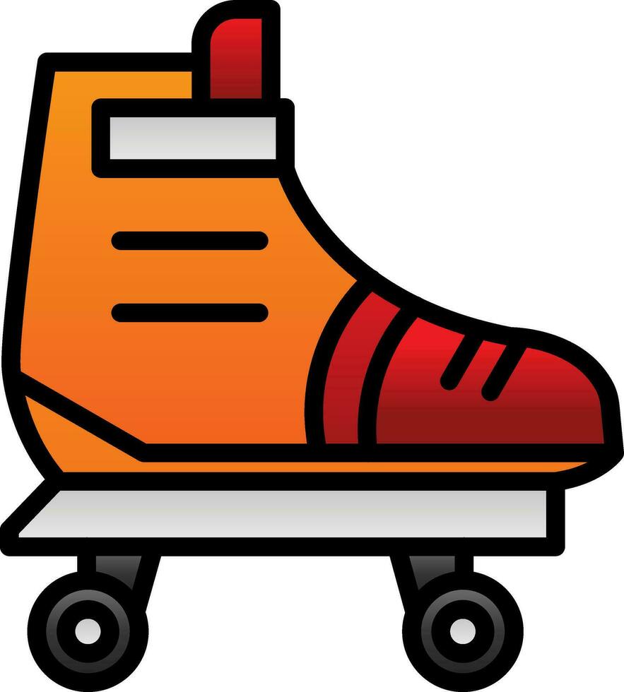 Roller skate Vector Icon Design