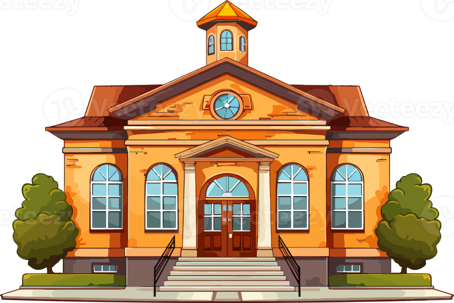 cartoon student cute school ai generate png