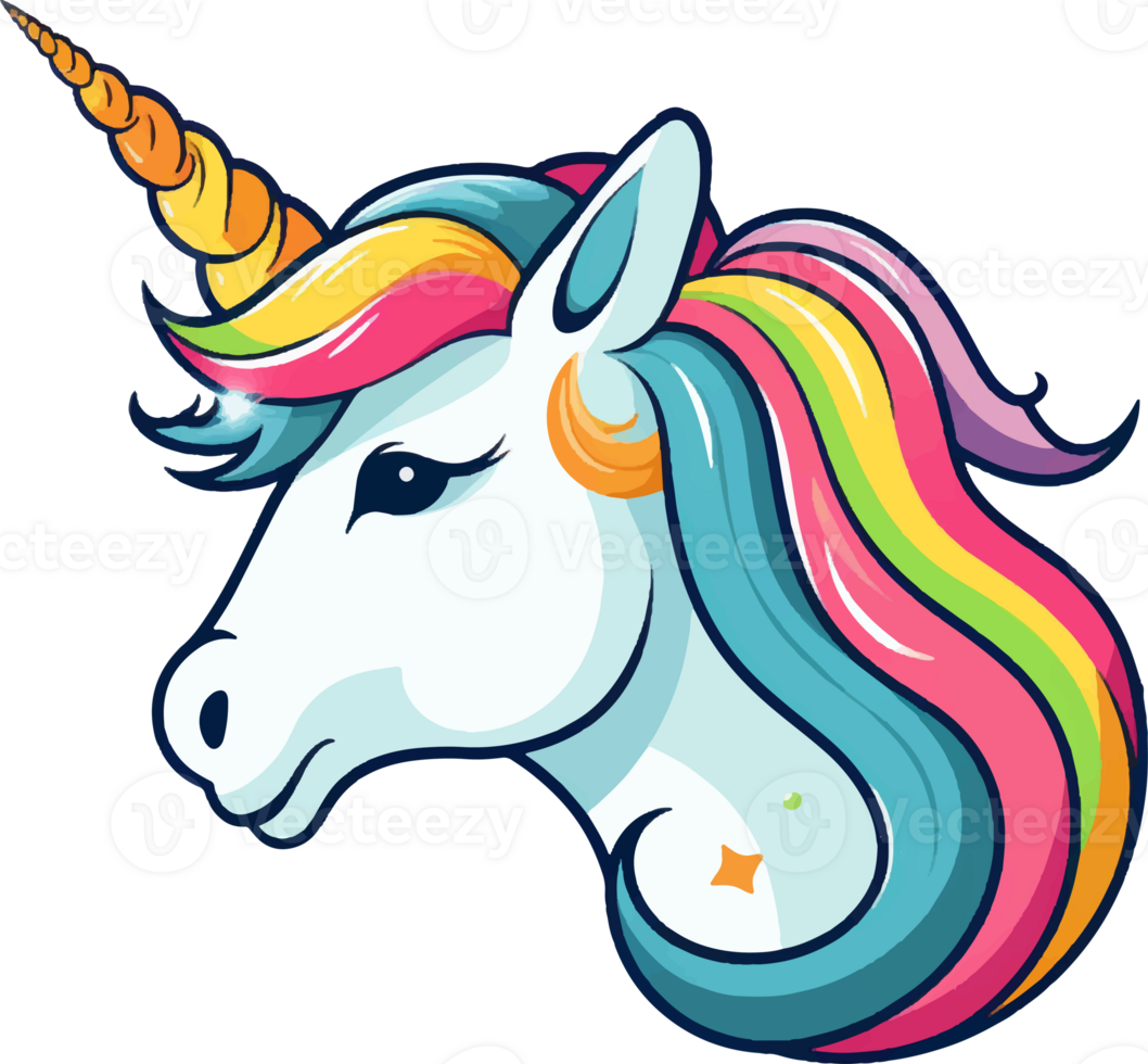 Pony süß Regenbogen ai generieren png