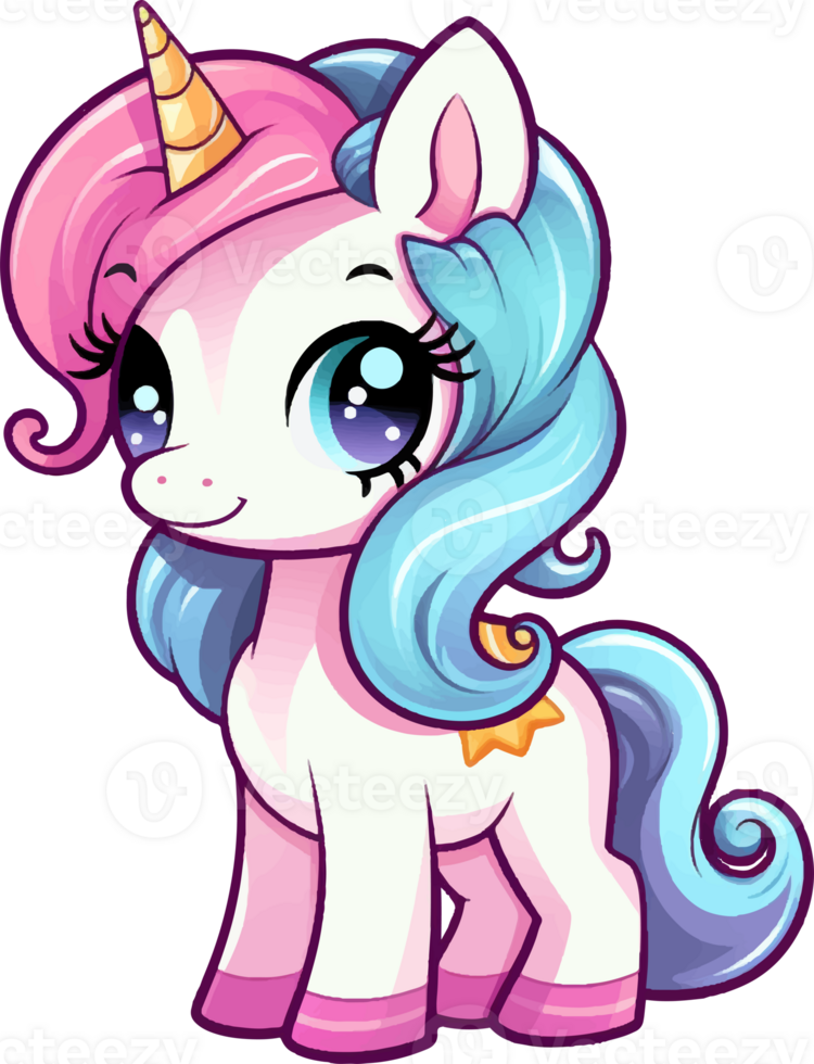 pony carino arcobaleno ai creare png