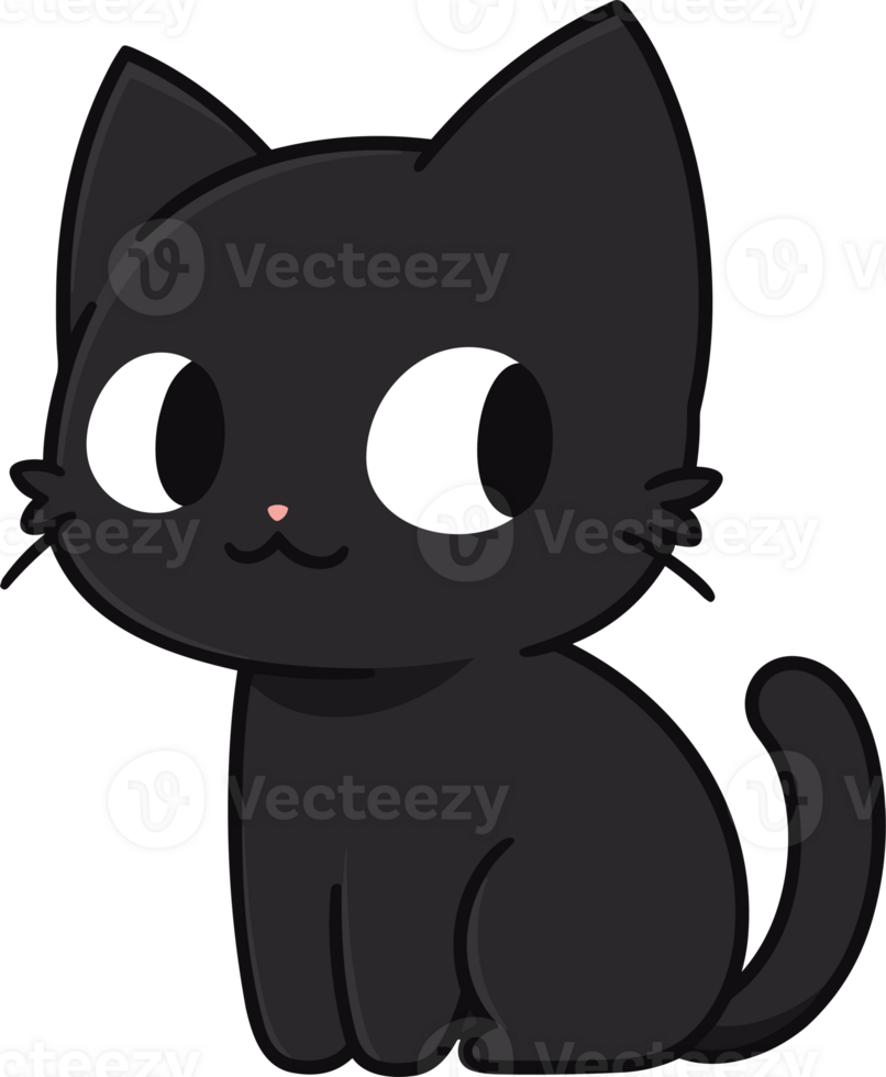 cartoon cat cute ai generate png