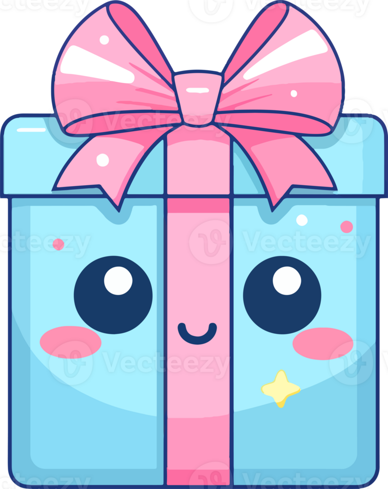 gift box cartoon ai generate png