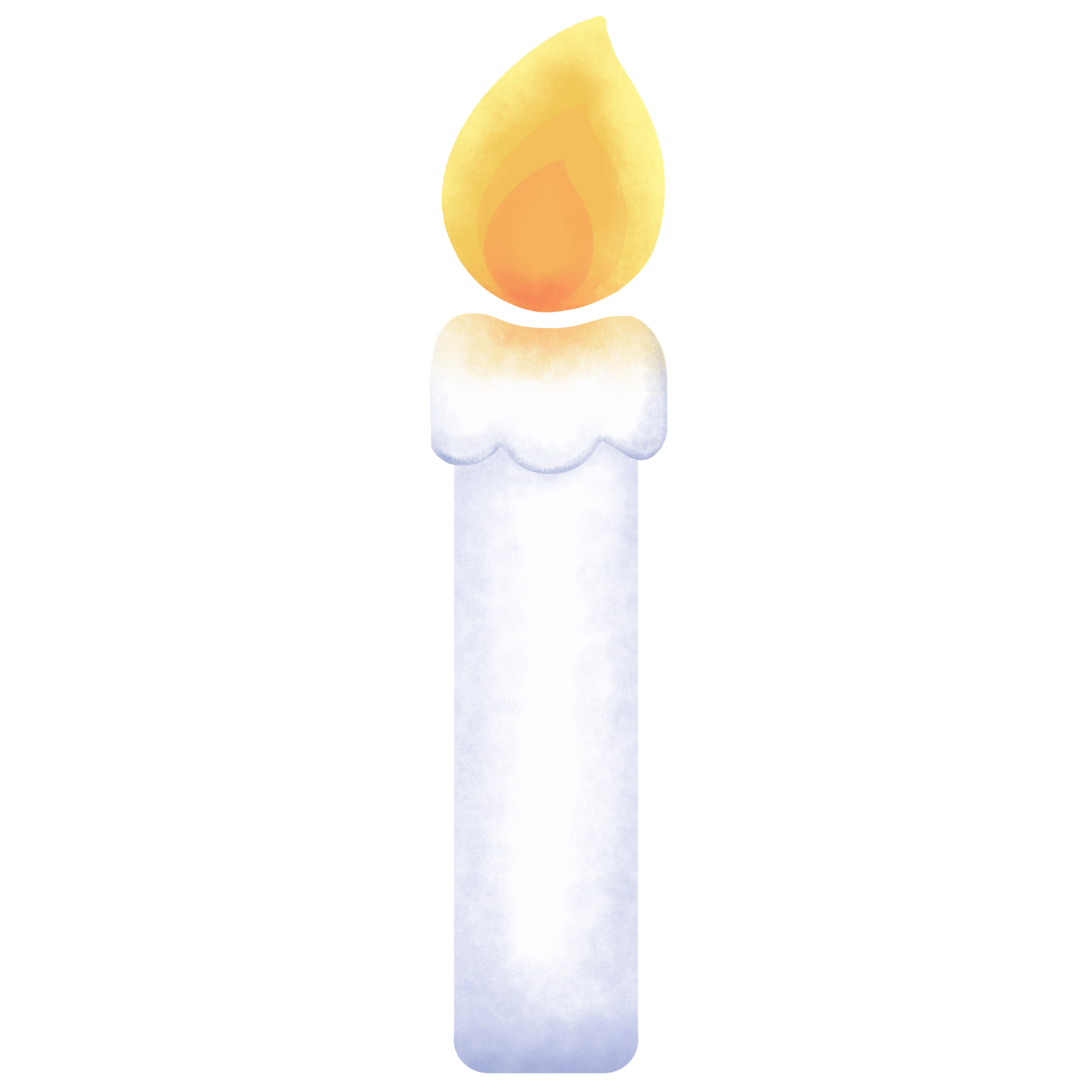 White Lit Candle 25221479 PNG