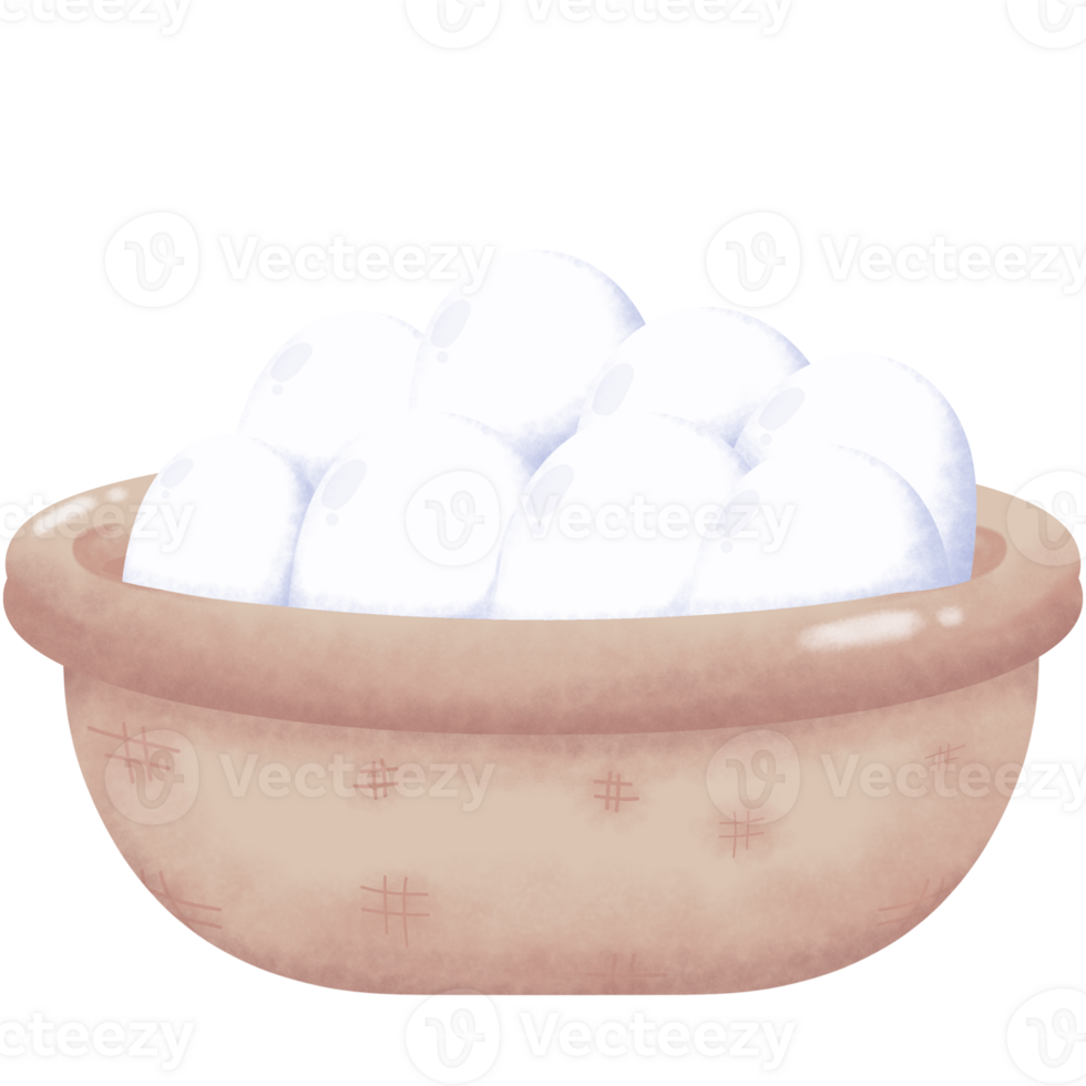Duck Eggs in a Basket png
