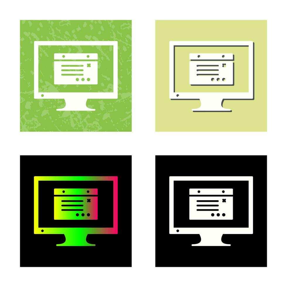 Unique Internet Ads Vector Icon