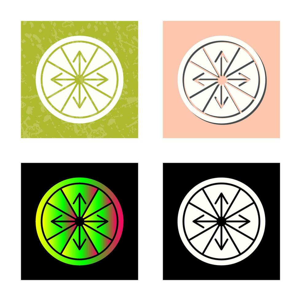 Roulette with Arrow Vector Icon