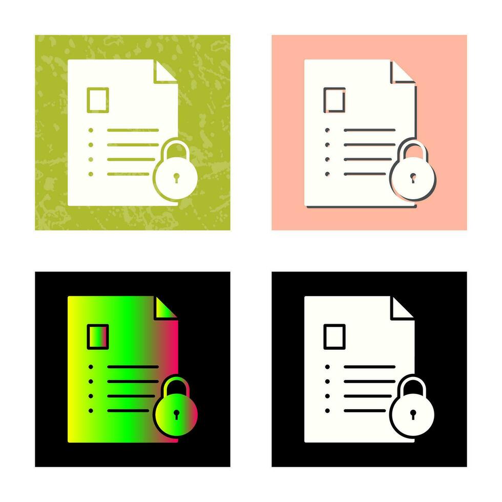 Unique Confidentiality Vector Icon