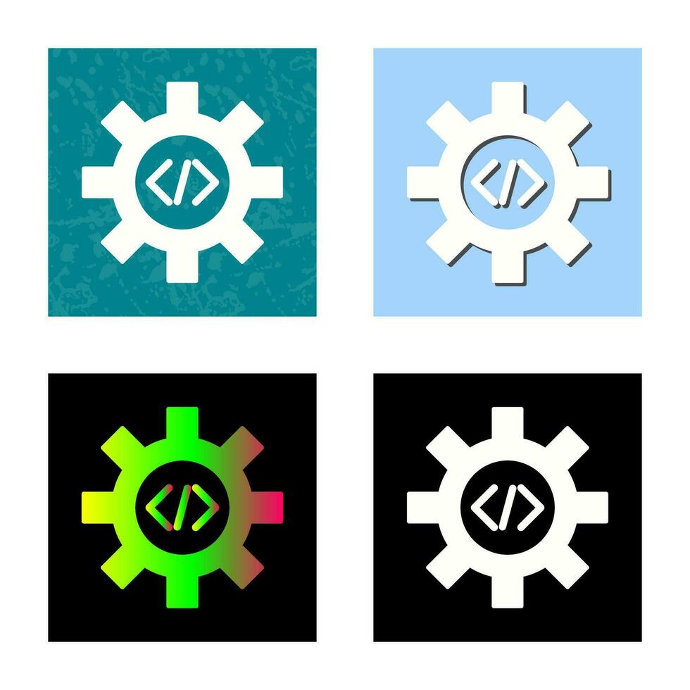 icono de vector de optimización de código único