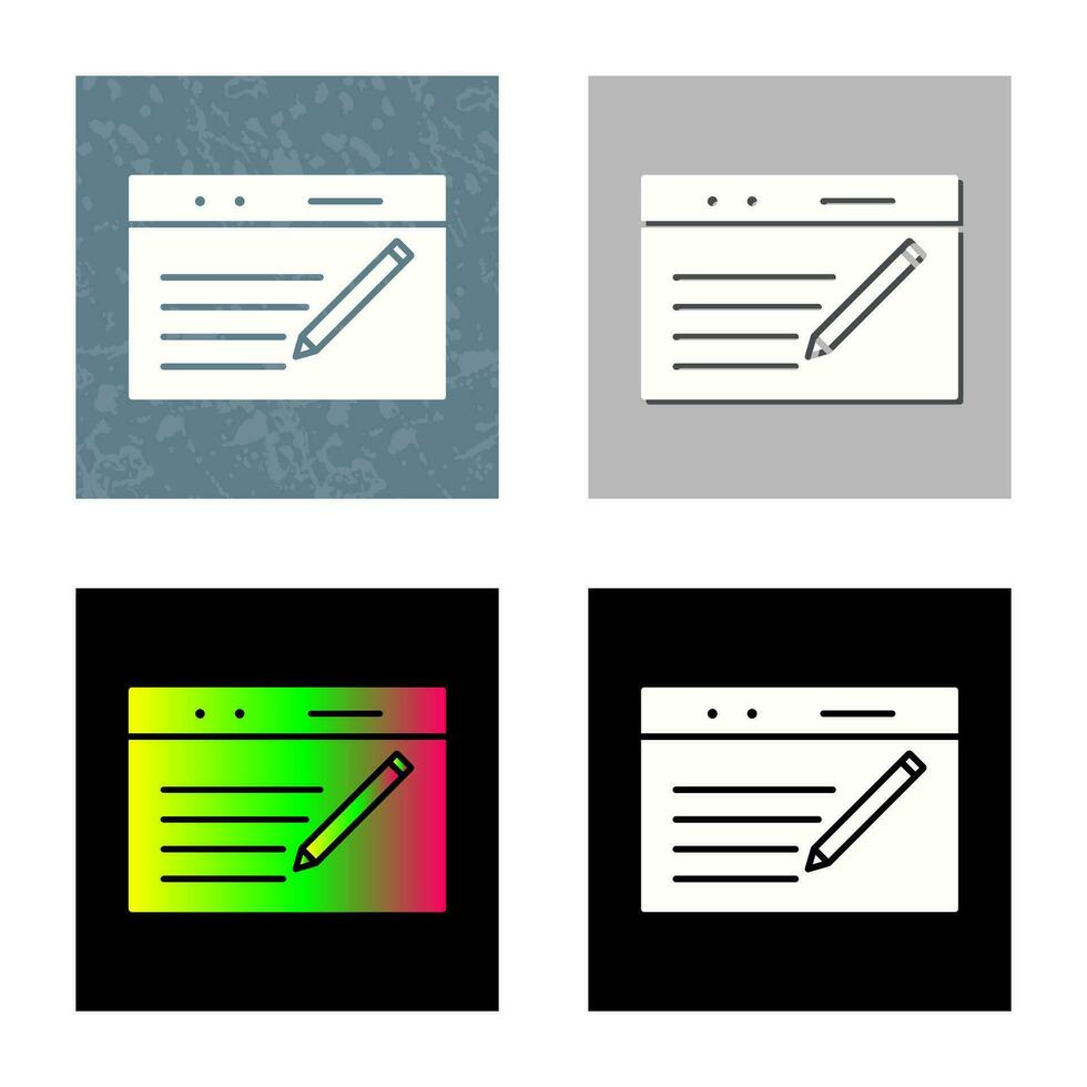Unique Blogging Service Vector Icon