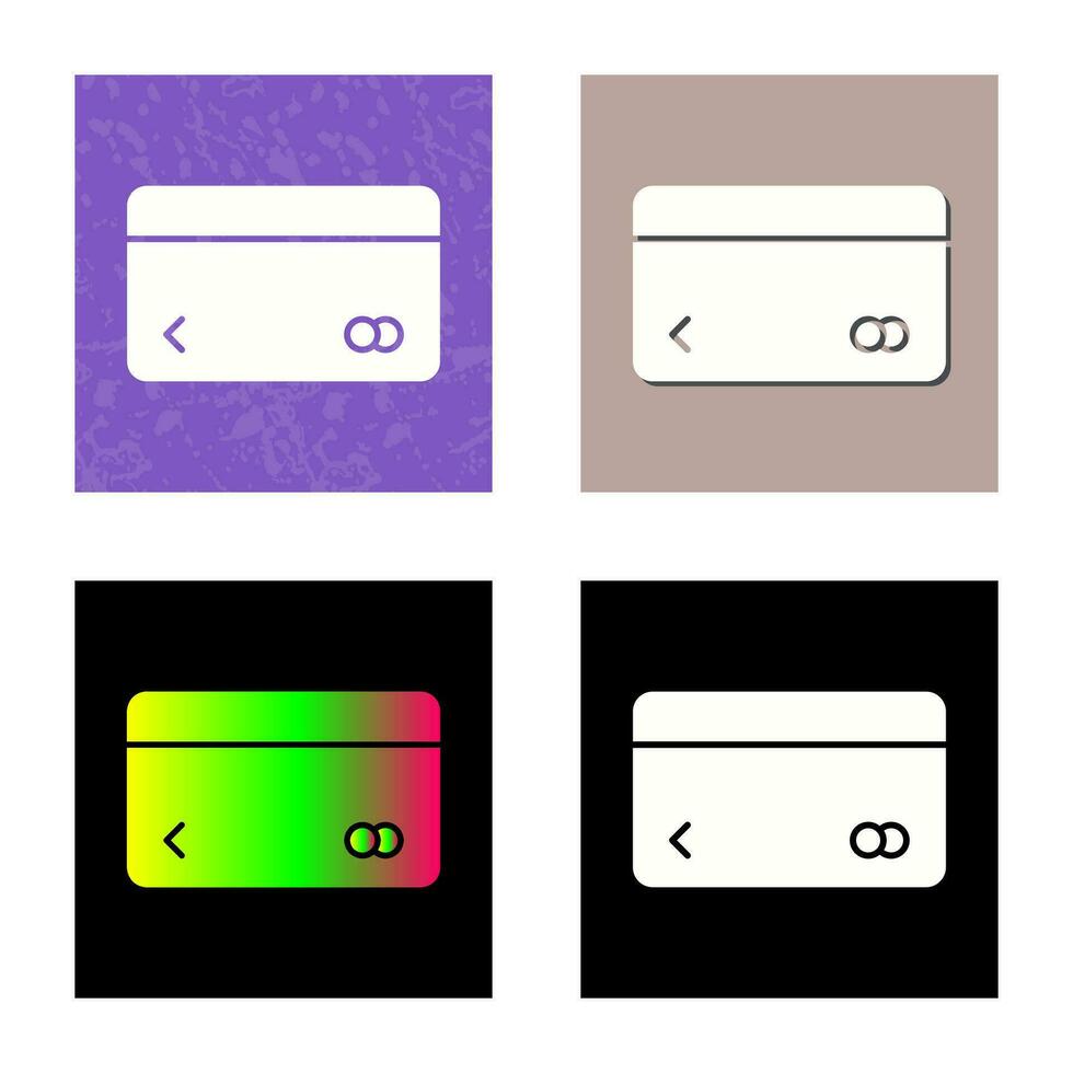 Unique Credit Card Vector Icon
