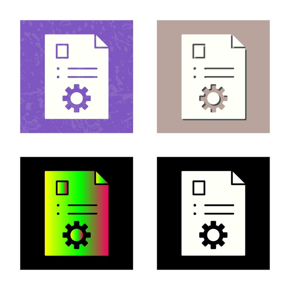 Unique Content Management Vector Icon