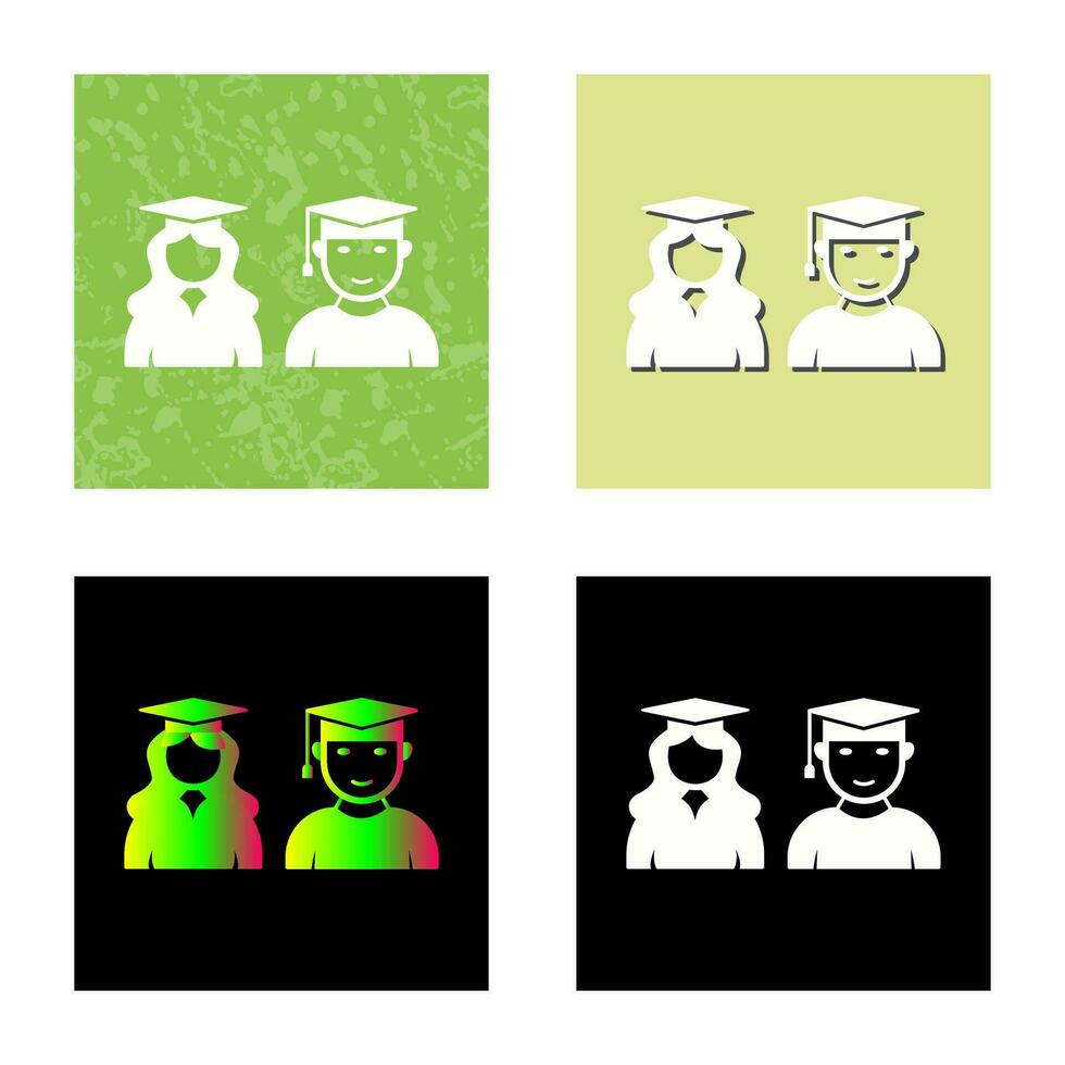 Unique Graduates Vector Icon