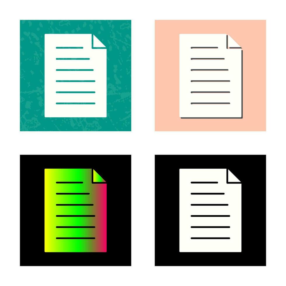 Unique Document Vector Icon