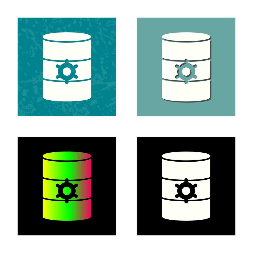 Unique Database Management Vector Icon