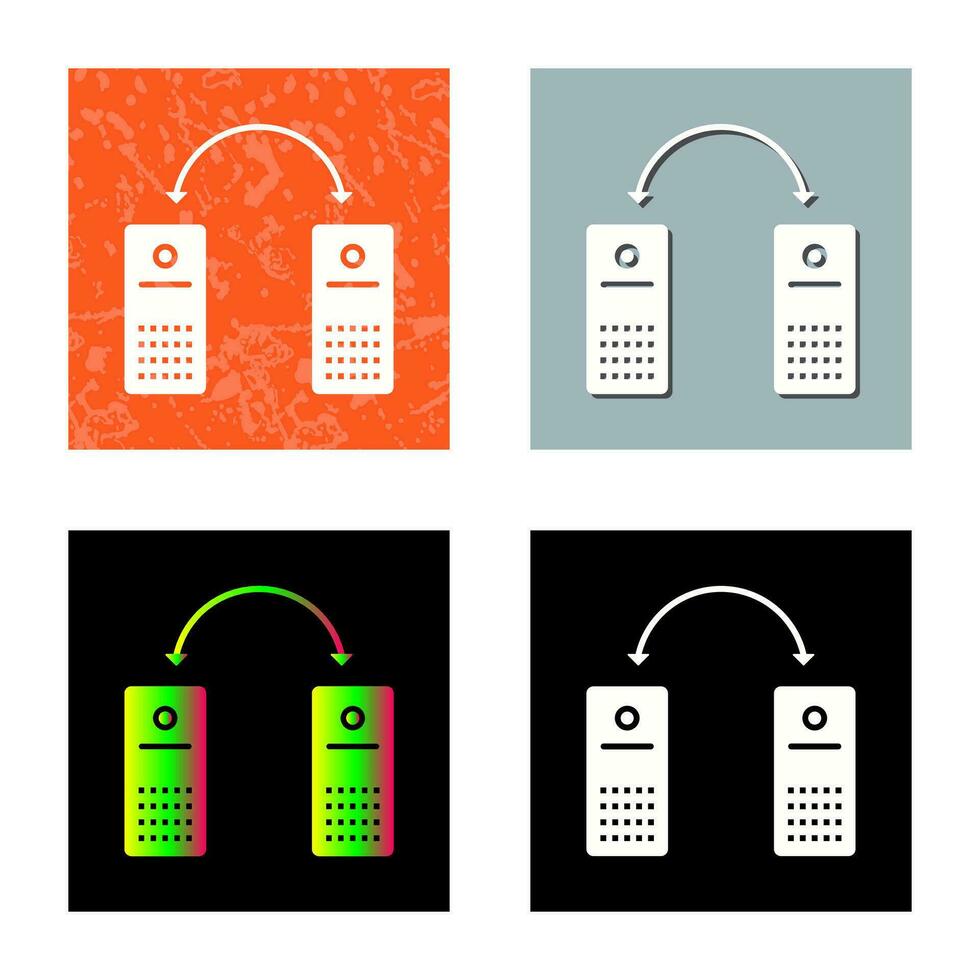 Unique Connected Systems Vector Icon