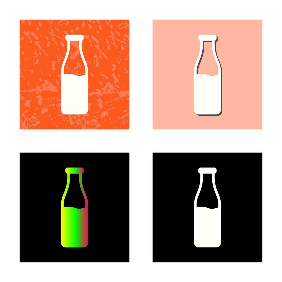 icono de vector de botella de leche