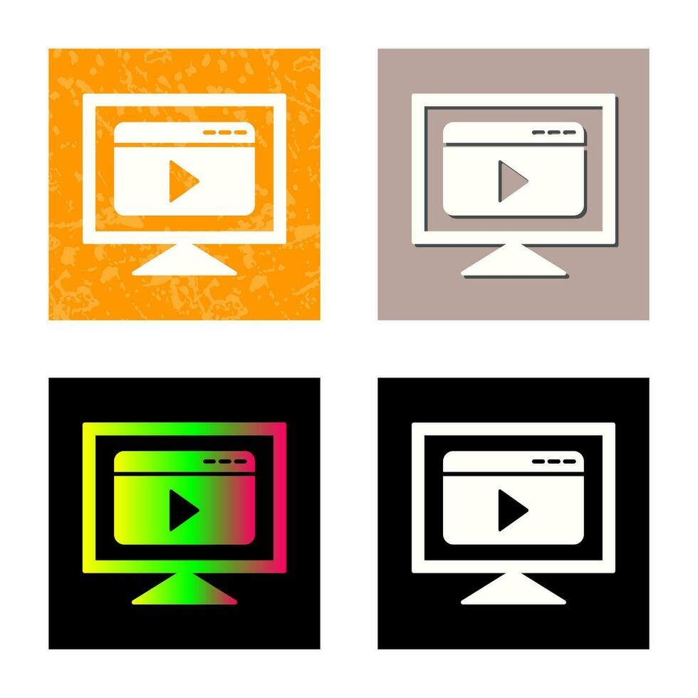 Video Streaming Vector Icon