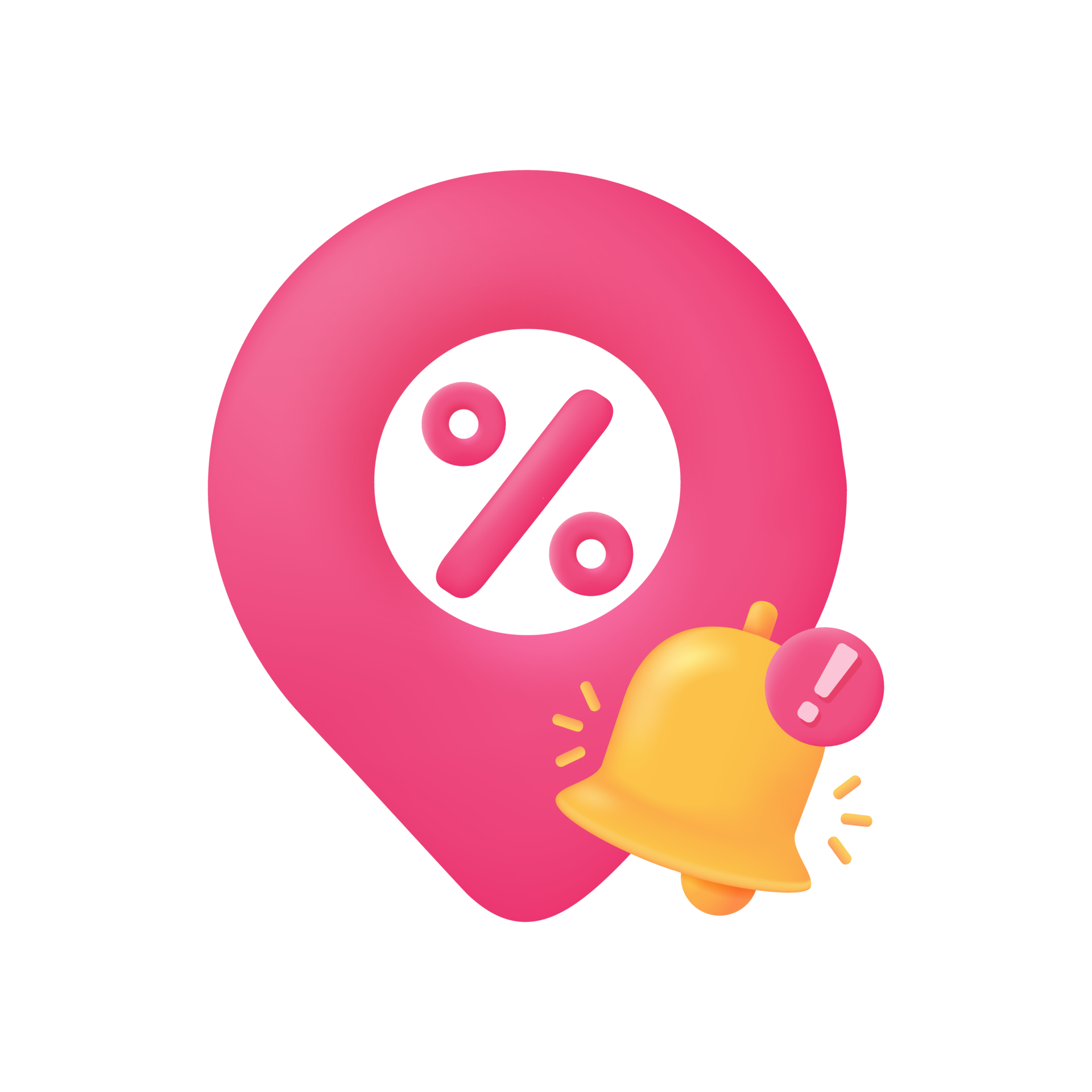Location Pins For Discount Coupons Product Discount Promotion 3D location-pins-for-discount-coupons-product-discount-promotion-3d