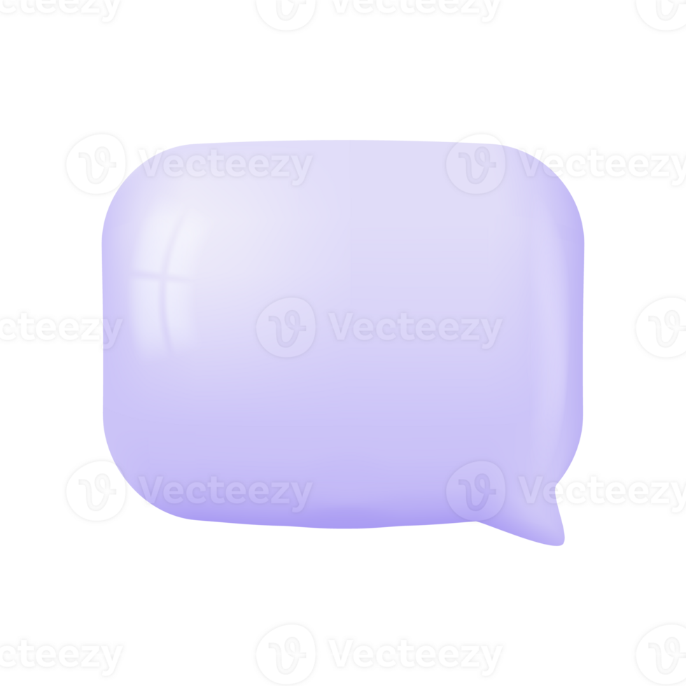 3d speech bubbles. Conversation to comment. empty text frame png