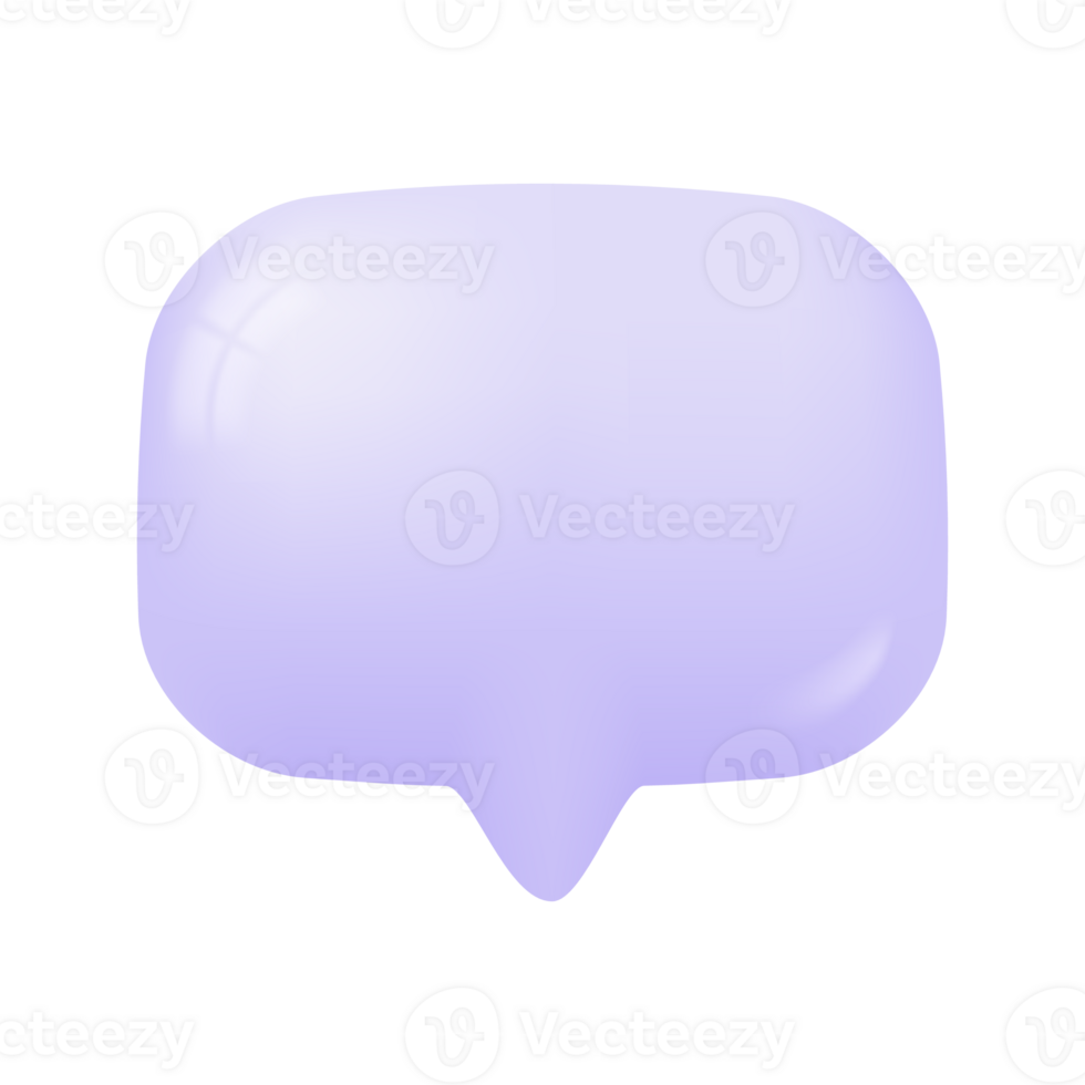 3d speech bubbles. Conversation to comment. empty text frame png