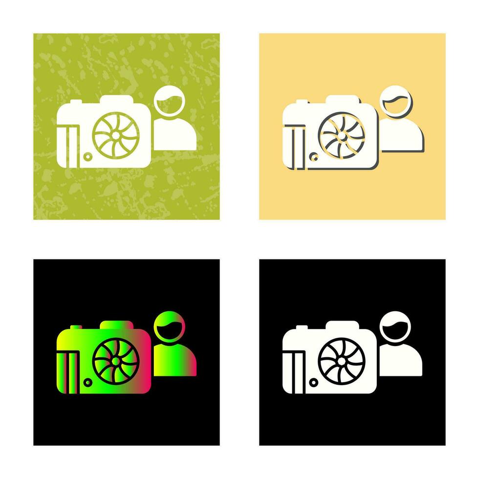 Unique Photographer Vector Icon