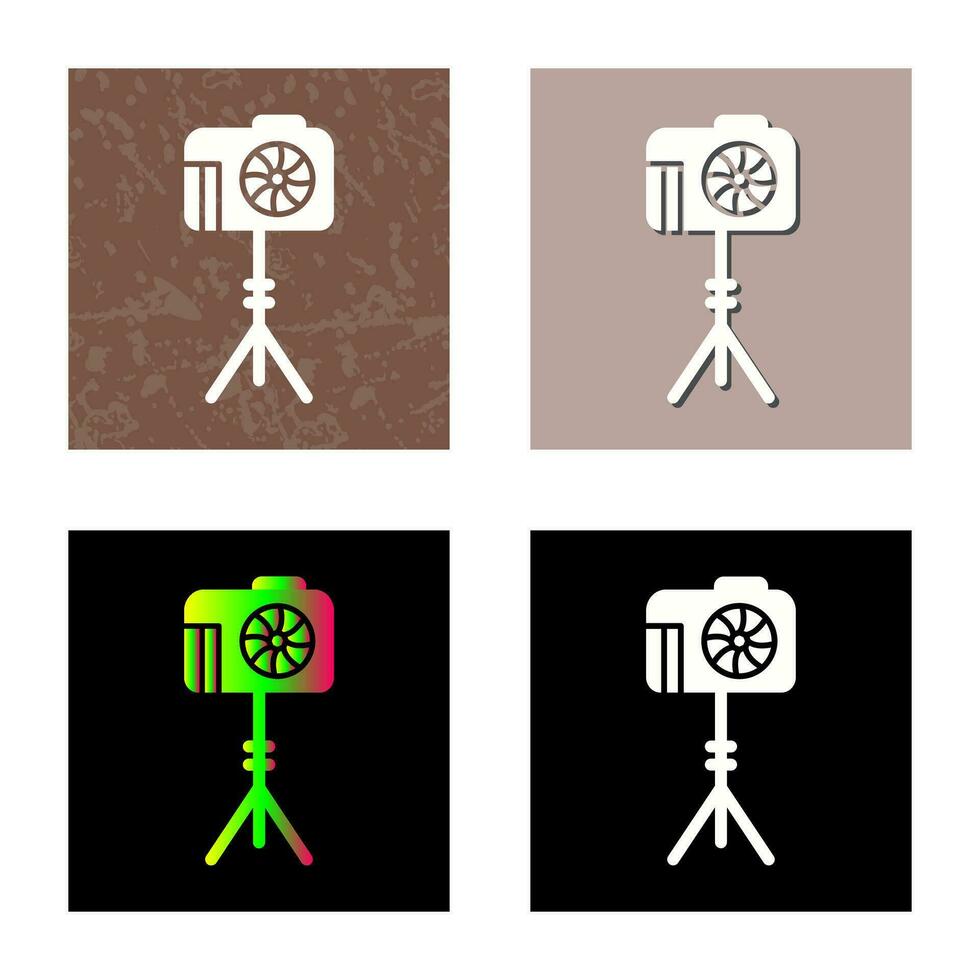 Unique Camera Stand Vector Icon