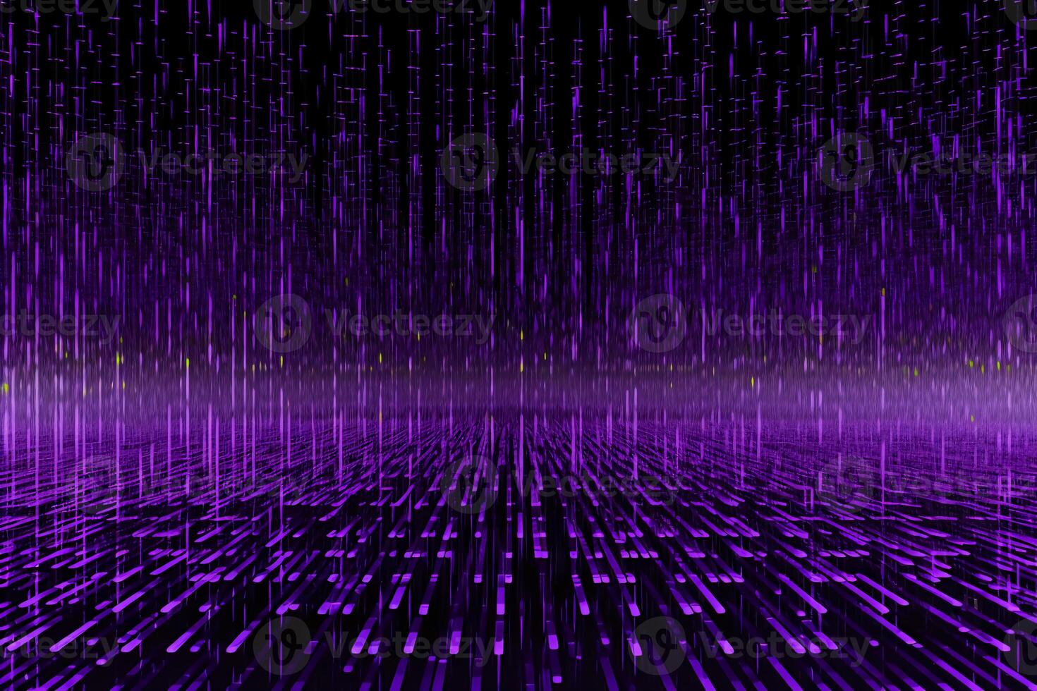 Purple gray raining hacker screen dark coding line. photo