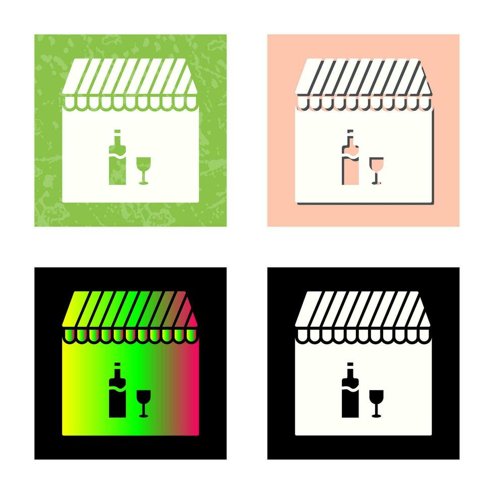 Unique Cafe and Bar Vector Icon