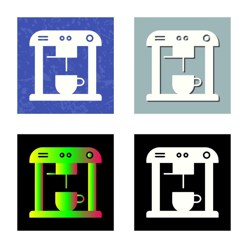 Unique Coffee Machine Vector Icon