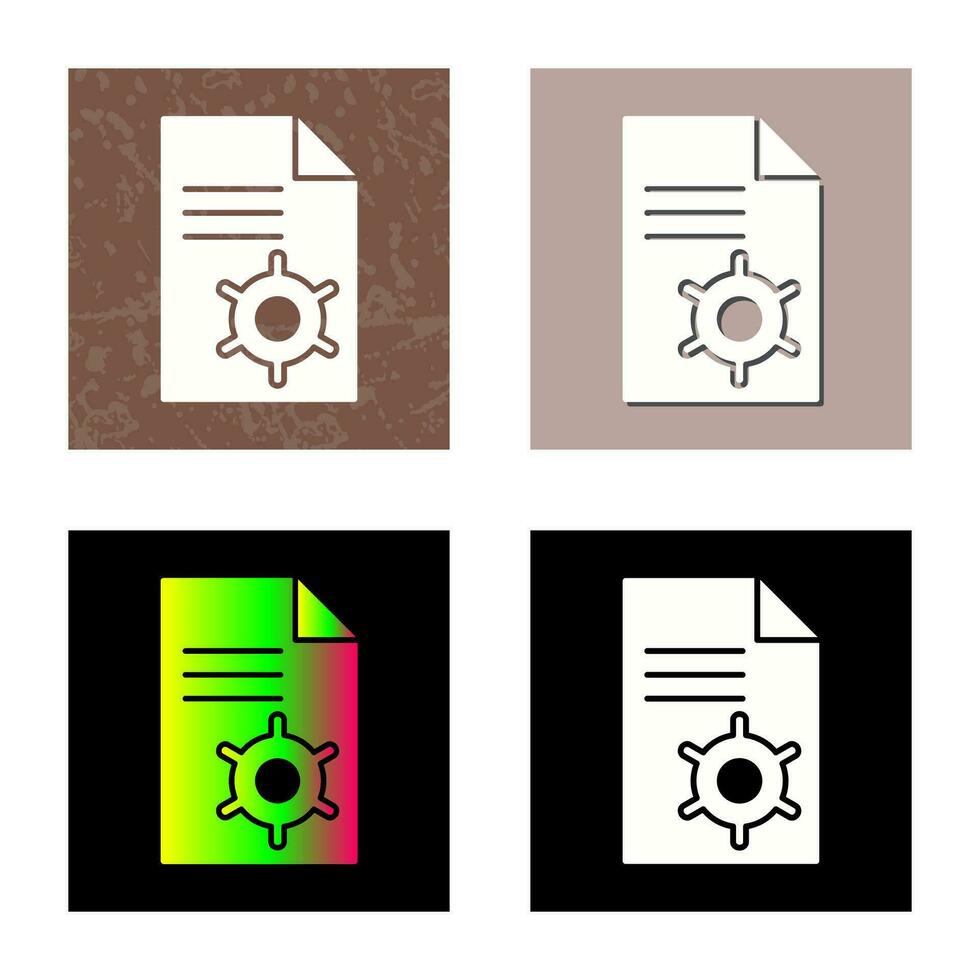 Unique Content Management Vector Icon