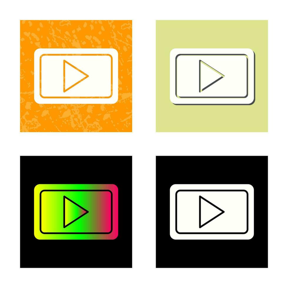 Unique Video Communication Vector Icon