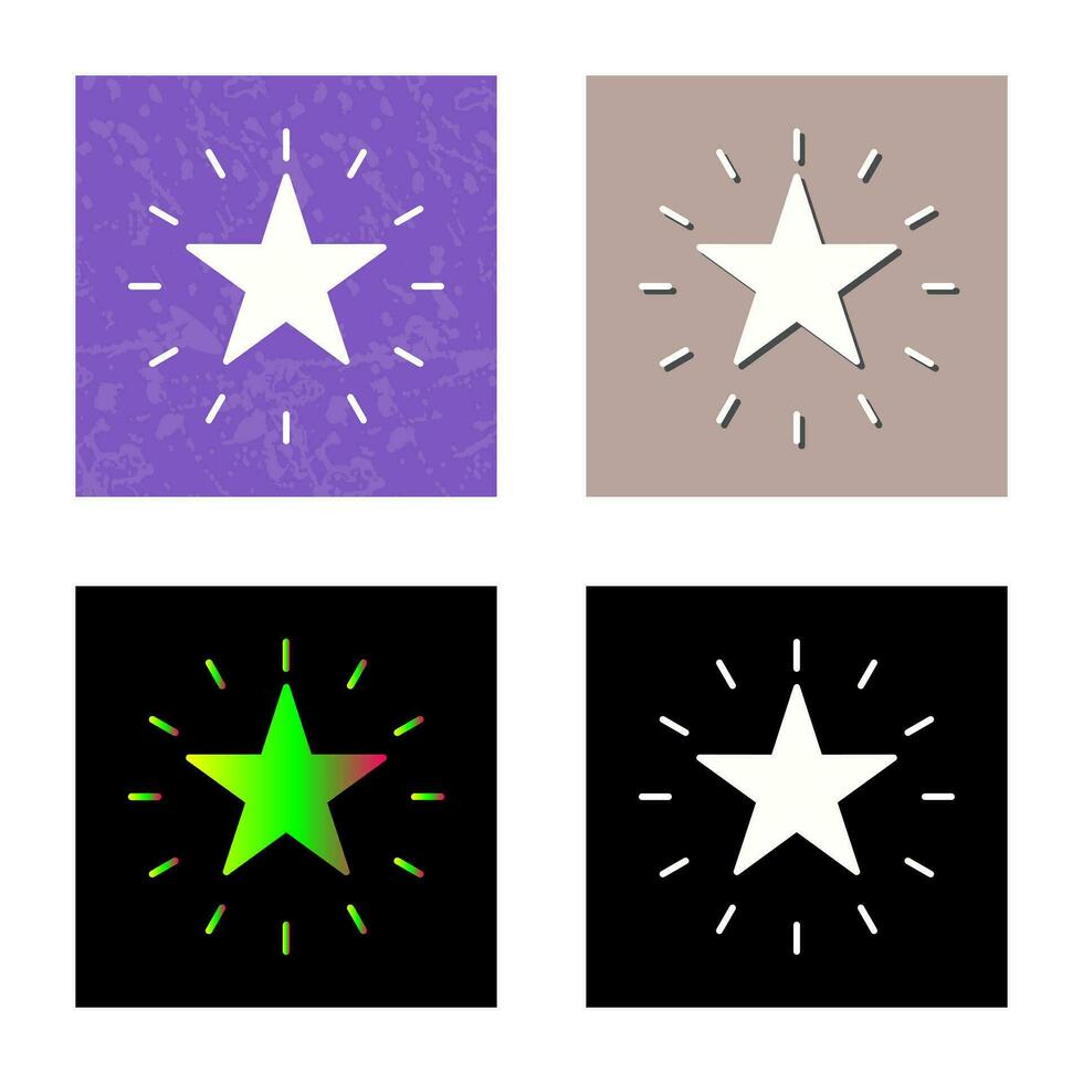 icono de vector de estrella única