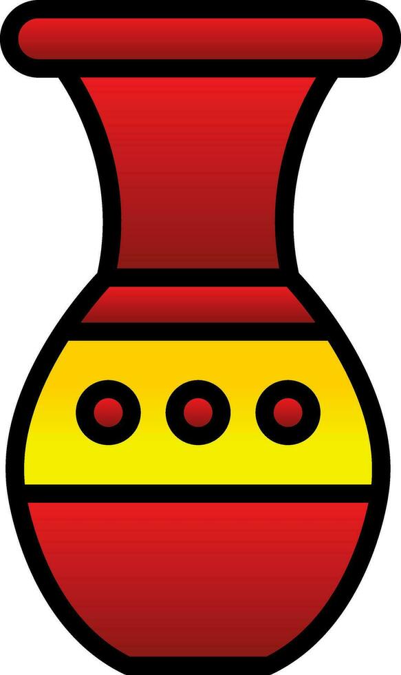 Vase Vector Icon Design