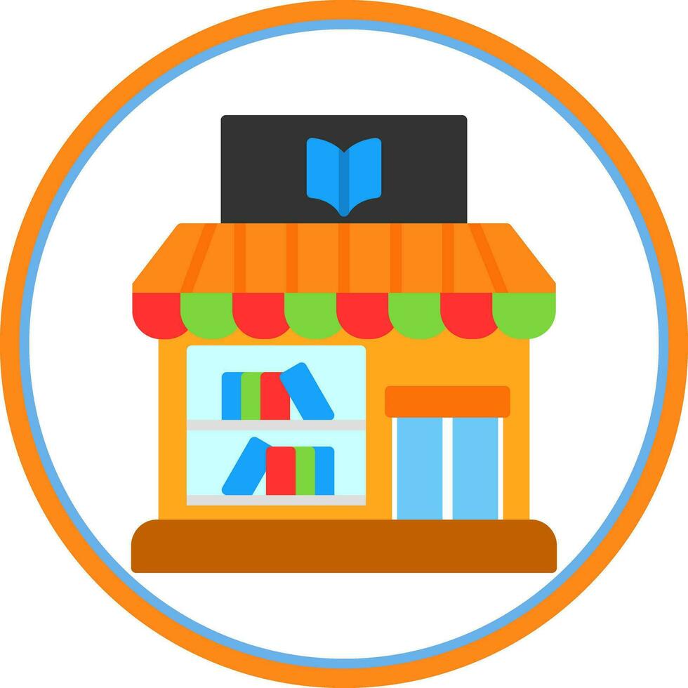 diseño de icono de vector de tienda de libros