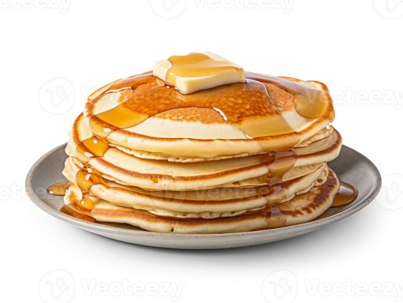 Pancakes isolated on transparent background, png