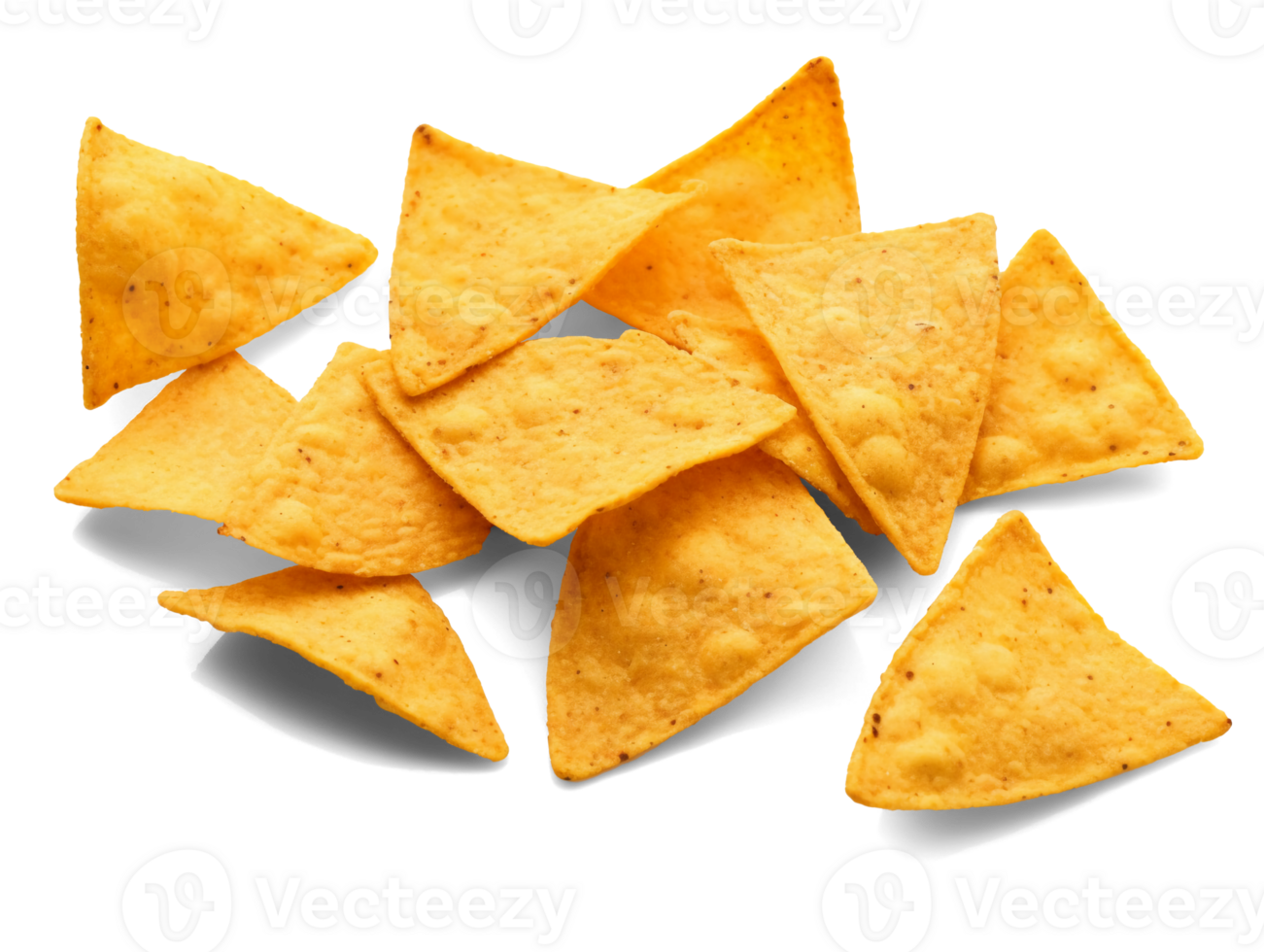 Corn chips nachos isolated on transparent background, png 25222186 PNG