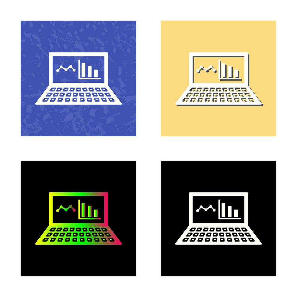 Unique Online Stats Vector Icon