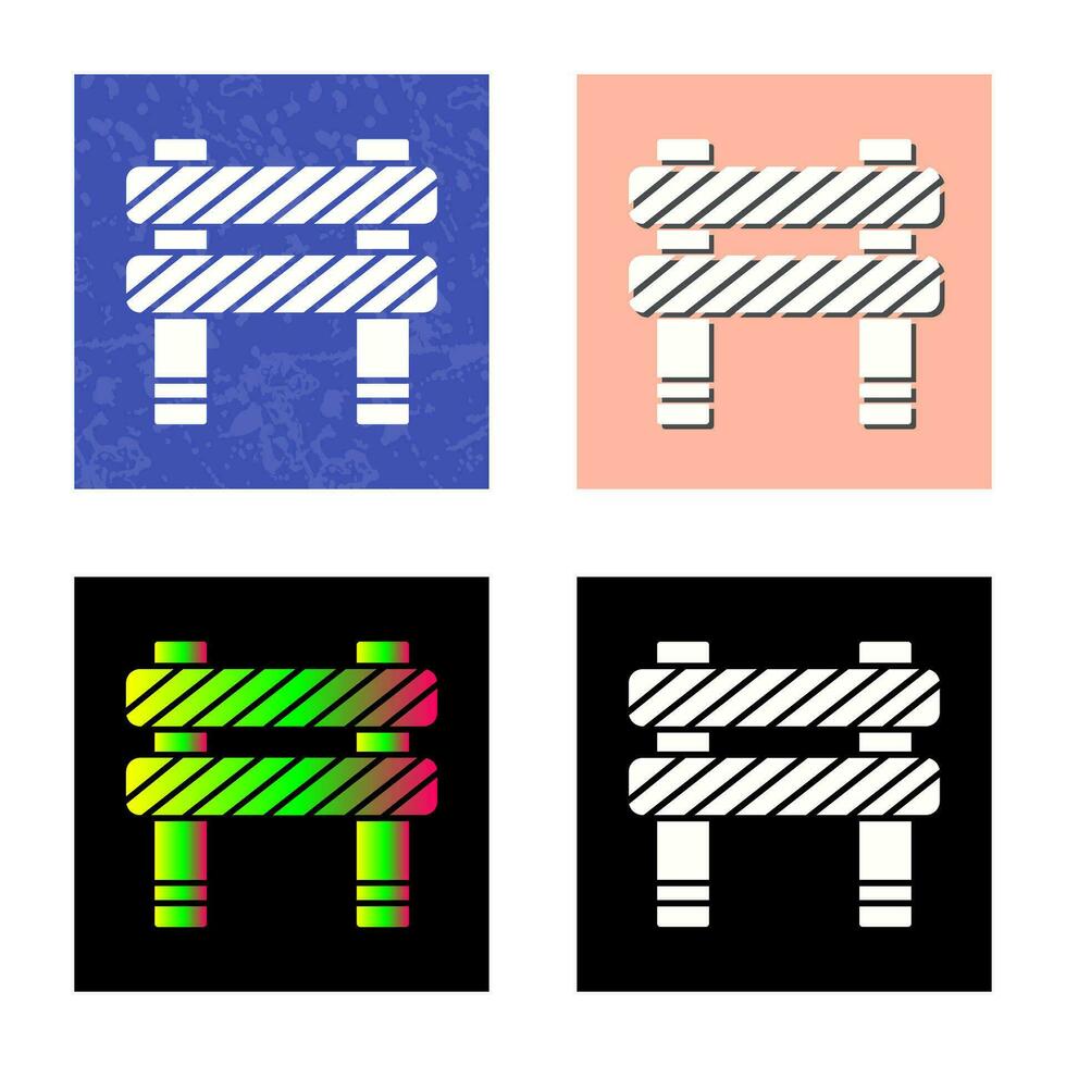 Unique Barrier Vector Icon